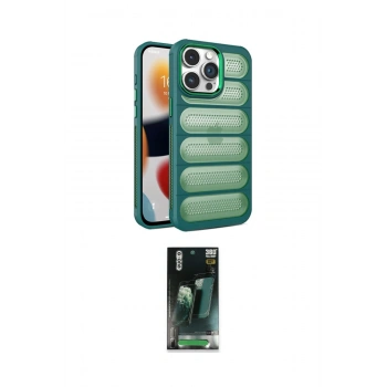 MARSİLYAN™- iPhone 15 Pro Max Kılıf Yadigar Doku Özel Seri - Şeffaf 360 Full Body Arka Koruyucu