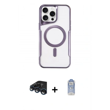 MARSİLYAN™- iPhone 15 Pro Max Kılıf Yadigar Klasik Özel Seri - Siyah Joko Magic 5D Cam + Raze Metal Kamera Lens - LT
