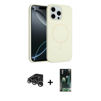 MARSİLYAN™- iPhone 15 Pro Max Kılıf Yankı Form Serisi - Şeffaf 360 Full Body Arka Koruyucu + Raze Metal Kamera Lens - GS