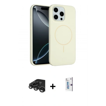 MARSİLYAN™- iPhone 15 Pro Max Kılıf Yankı Form Serisi - Siyah Bilvis 0.18mm Plus Cam Ekran Koruyucu + Raze Metal Kamera Lens - TMGI
