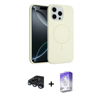 MARSİLYAN™- iPhone 15 Pro Max Kılıf Yankı Form Serisi - Siyah Bilvis 5in1 3D Magic Cam Ekran Koruyucu + Raze Metal Kamera Lens - LT