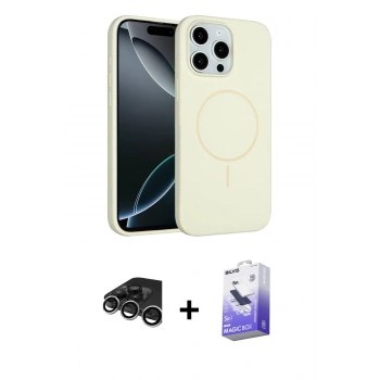 MARSİLYAN™- iPhone 15 Pro Max Kılıf Yankı Form Serisi - Siyah Bilvis 5in1 5D Magic Hayalet Cam Ekran Koruyucu + Raze Metal Kamera Lens - GS