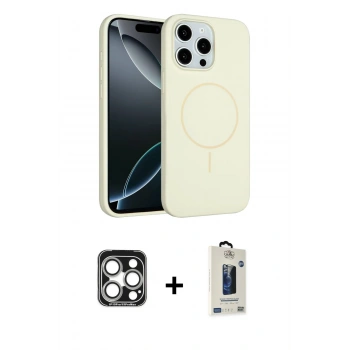 MARSİLYAN™- iPhone 15 Pro Max Kılıf Yankı Form Serisi - Siyah Bilvis Hayalet Cam Ekran Koruyucu + PVD Metal Kamera Lens - GS