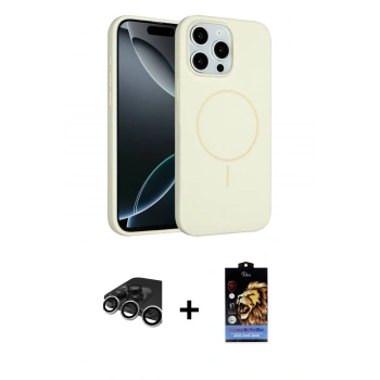 MARSİLYAN™- iPhone 15 Pro Max Kılıf Yankı Form Serisi - Siyah Buffer Hayalet Cam Ekran Koruyucu + Raze Metal Kamera Lens - GS