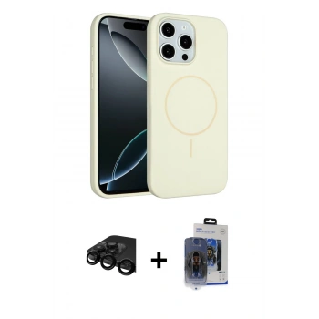 MARSİLYAN™- iPhone 15 Pro Max Kılıf Yankı Form Serisi - Siyah Vanessa Magic Cam + Raze Metal Kamera Lens - SH