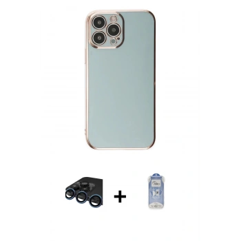 MARSİLYAN™- iPhone 15 Pro Max Kılıf Yankı Serisi - Siyah Joko Magic 5D Cam + Raze Metal Kamera Lens - LT