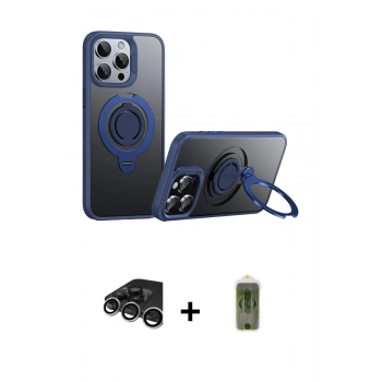 MARSİLYAN™- iPhone 15 Pro Max Kılıf Zirve Çizgi Prime - Siyah Joko Magic 5D Hayalet Cam + Raze Metal Kamera Lens - GS