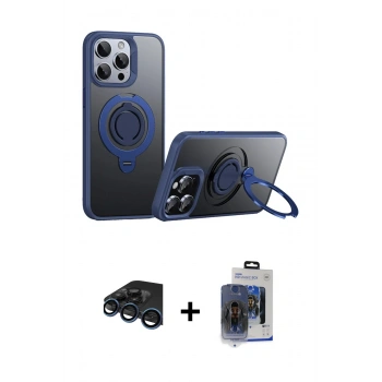 MARSİLYAN™- iPhone 15 Pro Max Kılıf Zirve Çizgi Prime - Siyah Vanessa Magic Cam + Raze Metal Kamera Lens - LT