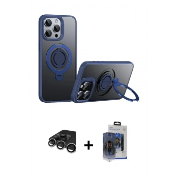 MARSİLYAN™- iPhone 15 Pro Max Kılıf Zirve Çizgi Prime - Siyah Vanessa Magic Cam + Raze Metal Kamera Lens - GS