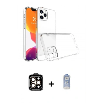 MARSİLYAN™- iPhone 15 Pro Max Kılıf Zirve Doku - Siyah Joko Magic 5D Cam + PVD Metal Kamera Lens - TU