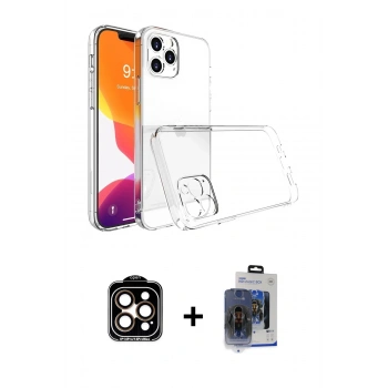 MARSİLYAN™- iPhone 15 Pro Max Kılıf Zirve Doku - Siyah Vanessa Magic Cam + PVD Metal Kamera Lens - TU