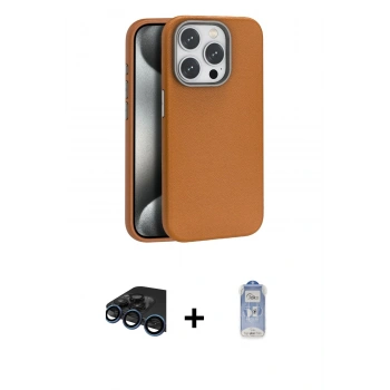 MARSİLYAN™- iPhone 15 Pro Max Kılıf Zirve Modern Prime - Siyah Joko Magic 5D Cam + Raze Metal Kamera Lens - LT