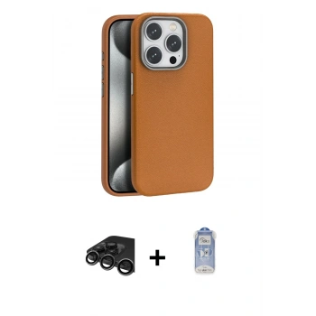 MARSİLYAN™- iPhone 15 Pro Max Kılıf Zirve Modern Prime - Siyah Joko Magic 5D Cam + Raze Metal Kamera Lens - TMGI