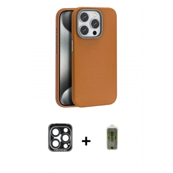 MARSİLYAN™- iPhone 15 Pro Max Kılıf Zirve Modern Prime - Siyah Joko Magic 5D Hayalet Cam + PVD Metal Kamera Lens - LT