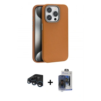 MARSİLYAN™- iPhone 15 Pro Max Kılıf Zirve Modern Prime - Siyah Vanessa Magic Cam + Raze Metal Kamera Lens - LT