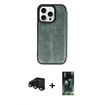 MARSİLYAN™- iPhone 15 Pro Max Kılıf Zirve Yansıma Serisi - Şeffaf 360 Full Body Arka Koruyucu + Raze Metal Kamera Lens - SH