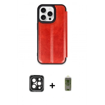 MARSİLYAN™- iPhone 15 Pro Max Kılıf Zirve Yansıma Serisi - Siyah Joko Magic 5D Hayalet Cam + PVD Metal Kamera Lens - SH
