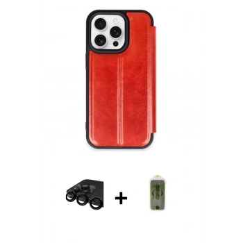 MARSİLYAN™- iPhone 15 Pro Max Kılıf Zirve Yansıma Serisi - Siyah Joko Magic 5D Hayalet Cam + Raze Metal Kamera Lens - SH