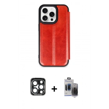 MARSİLYAN™- iPhone 15 Pro Max Kılıf Zirve Yansıma Serisi - Siyah Vanessa Magic Hayalet Cam + PVD Metal Kamera Lens - LT