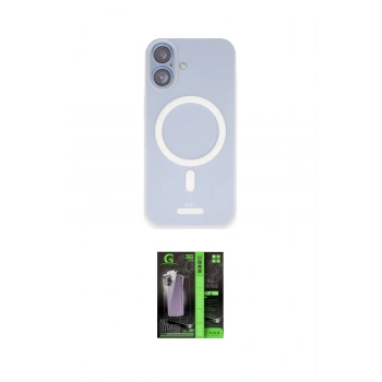 MARSİLYAN™- iPhone 16 Kılıf Çekirdek Klasik - Şeffaf 360 Full Body Arka Koruyucu