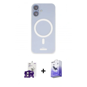 MARSİLYAN™- iPhone 16 Kılıf Çekirdek Klasik - Siyah Bilvis 5in1 5D Magic Hayalet Cam Ekran Koruyucu + Bilvis Titan Kamera Lens - PE
