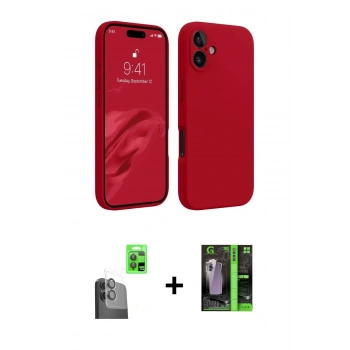 MARSİLYAN™- iPhone 16 Kılıf Kozmos Yansıma Özel Seri - Şeffaf 360 Full Body Arka Koruyucu + Raze Metal Kamera Lens - SH