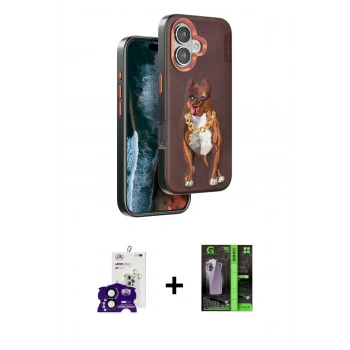 MARSİLYAN™- iPhone 16 Kılıf Nova Form Koleksiyonu - Şeffaf 360 Full Body Arka Koruyucu + Bilvis Titan Kamera Lens - SH