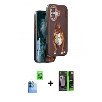 MARSİLYAN™- iPhone 16 Kılıf Nova Form Koleksiyonu - Şeffaf 360 Full Body Arka Koruyucu + Raze Metal Kamera Lens - LT