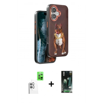 MARSİLYAN™- iPhone 16 Kılıf Nova Form Koleksiyonu - Siyah 360 Mat Full Body Arka Koruyucu + Raze Metal Kamera Lens - BZ