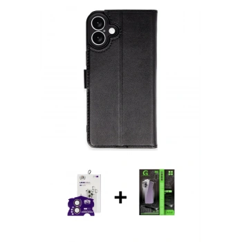MARSİLYAN™- iPhone 16 Kılıf Siluet Işık Serisi - Şeffaf 360 Full Body Arka Koruyucu + Bilvis Titan Kamera Lens - PE