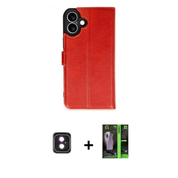 MARSİLYAN™- iPhone 16 Kılıf Siluet Işık Serisi - Şeffaf 360 Full Body Arka Koruyucu + PVD Metal Kamera Lens - PE