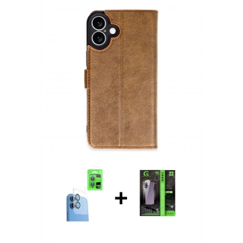 MARSİLYAN™- iPhone 16 Kılıf Siluet Işık Serisi - Şeffaf 360 Full Body Arka Koruyucu + Raze Metal Kamera Lens - LT