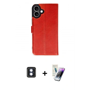 MARSİLYAN™- iPhone 16 Kılıf Siluet Işık Serisi - Şeffaf Pasifik Cam Ekran Koruyucu + PVD Metal Kamera Lens - MI