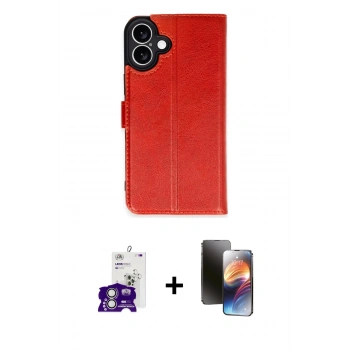MARSİLYAN™- iPhone 16 Kılıf Siluet Işık Serisi - Siyah 3D Antistatik Mat Seramik Nano Ekran Koruyucu + Bilvis Titan Kamera Lens - GS