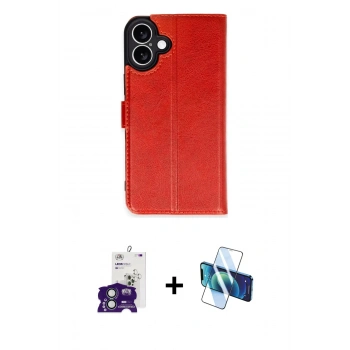 MARSİLYAN™- iPhone 16 Kılıf Siluet Işık Serisi - Siyah 3D Antistatik Seramik Nano Ekran Koruyucu + Bilvis Titan Kamera Lens - YL