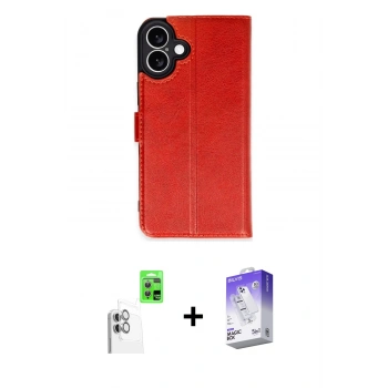 MARSİLYAN™- iPhone 16 Kılıf Siluet Işık Serisi - Siyah Bilvis 5in1 3D Magic Cam Ekran Koruyucu + Raze Metal Kamera Lens - BZ