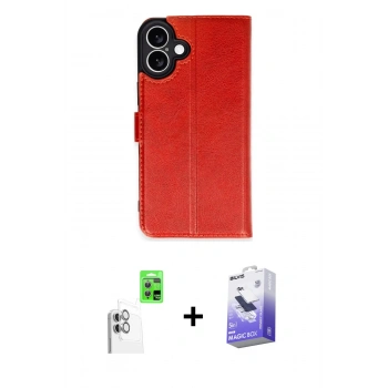 MARSİLYAN™- iPhone 16 Kılıf Siluet Işık Serisi - Siyah Bilvis 5in1 5D Magic Hayalet Cam Ekran Koruyucu + Raze Metal Kamera Lens - BZ