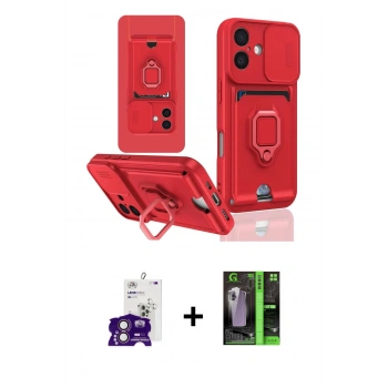 MARSİLYAN™- iPhone 16 Kılıf Vadi Form Prime - Şeffaf 360 Full Body Arka Koruyucu + Bilvis Titan Kamera Lens - PE