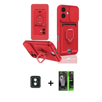 MARSİLYAN™- iPhone 16 Kılıf Vadi Form Prime - Şeffaf 360 Full Body Arka Koruyucu + PVD Metal Kamera Lens - YL