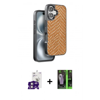 MARSİLYAN™- iPhone 16 Kılıf Vadi Özel Seri - Şeffaf 360 Full Body Arka Koruyucu + Bilvis Titan Kamera Lens - PE