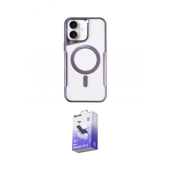 MARSİLYAN™- iPhone 16 Kılıf Yadigar Klasik Özel Seri - Siyah Bilvis 5in1 5D Magic Hayalet Cam Ekran Koruyucu