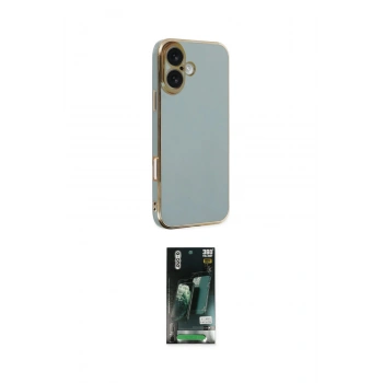 MARSİLYAN™- iPhone 16 Kılıf Yankı Serisi - Siyah 360 Mat Full Body Arka Koruyucu