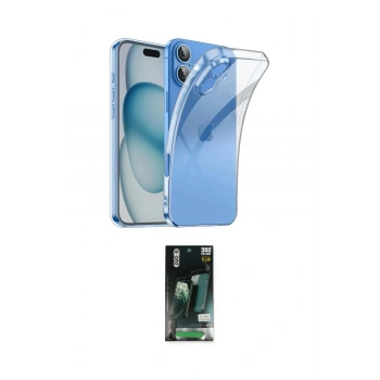 MARSİLYAN™- iPhone 16 Kılıf Zirve Doku - Siyah 360 Mat Full Body Arka Koruyucu