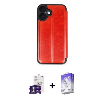 MARSİLYAN™- iPhone 16 Kılıf Zirve Yansıma Serisi - Siyah Bilvis 5in1 3D Magic Cam Ekran Koruyucu + Bilvis Titan Kamera Lens - YL