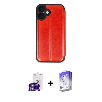 MARSİLYAN™- iPhone 16 Kılıf Zirve Yansıma Serisi - Siyah Bilvis 5in1 3D Magic Cam Ekran Koruyucu + Bilvis Titan Kamera Lens - PE