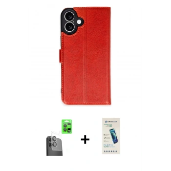 MARSİLYAN™- iPhone 16 Plus Kılıf Siluet Işık Serisi - Şeffaf Pasifik Cam Ekran Koruyucu + Raze Metal Kamera Lens - SH