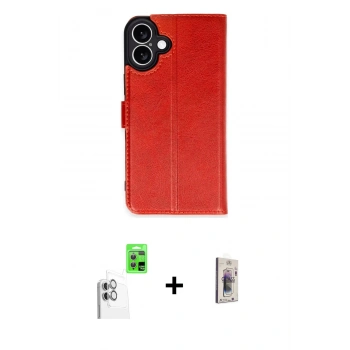 MARSİLYAN™- iPhone 16 Plus Kılıf Siluet Işık Serisi - Siyah Bilvis 3D Cam Ekran Koruyucu + Raze Metal Kamera Lens - BZ