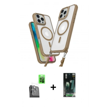 MARSİLYAN™- iPhone 16 Pro Kılıf Atlas Doku Koleksiyonu - Siyah 360 Mat Full Body Arka Koruyucu + Raze Metal Kamera Lens - SH