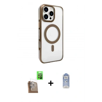 MARSİLYAN™- iPhone 16 Pro Kılıf Doruk Doku Özel Seri - Siyah Joko Magic 5D Cam + Raze Metal Kamera Lens - CLTM