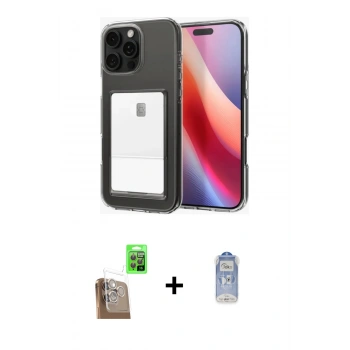 MARSİLYAN™- iPhone 16 Pro Kılıf Doruk Klasik Koleksiyonu - Siyah Joko Magic 5D Cam + Raze Metal Kamera Lens - CLTM